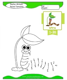 Sayıları Birleştir Resmi Tamamla Çalışma Sayfaları